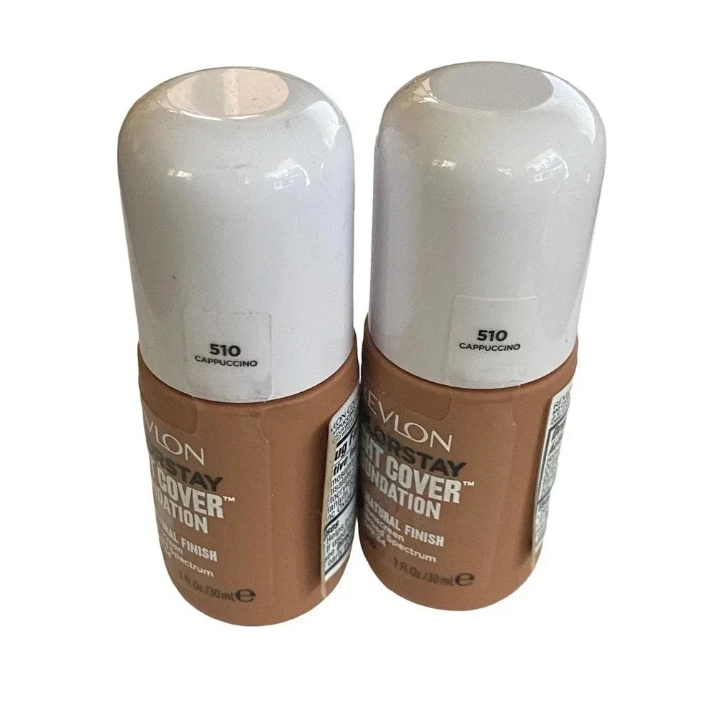 Bundle of 2! New Revlon COLORSTAY Light Cover Foundation #510 Cappuccino